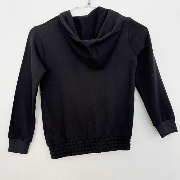 NEW John Richmond Studded Hoodie Kid's Size 8 Black Logo Sweatshirt - Picture 2 of 6